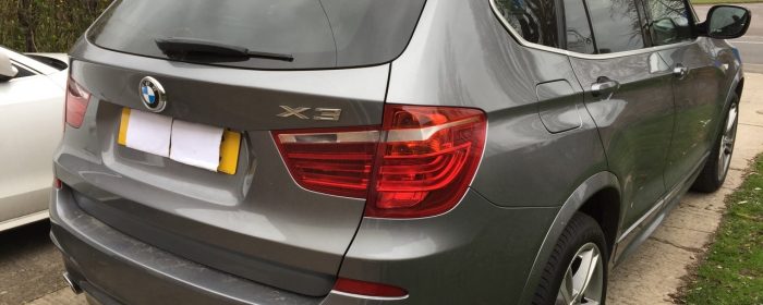 BMW X3 2013 Rear view
